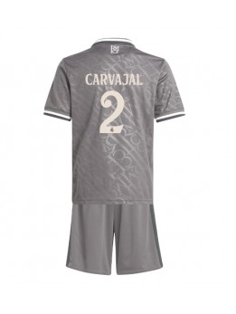 Detské Futbalové oblečenie Real Madrid Daniel Carvajal #2 2024-25 Krátky Rukáv - Tretina (+ trenírky)